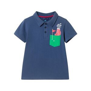 Andy & Evan Boys Pocket Polo Shirt, Blue